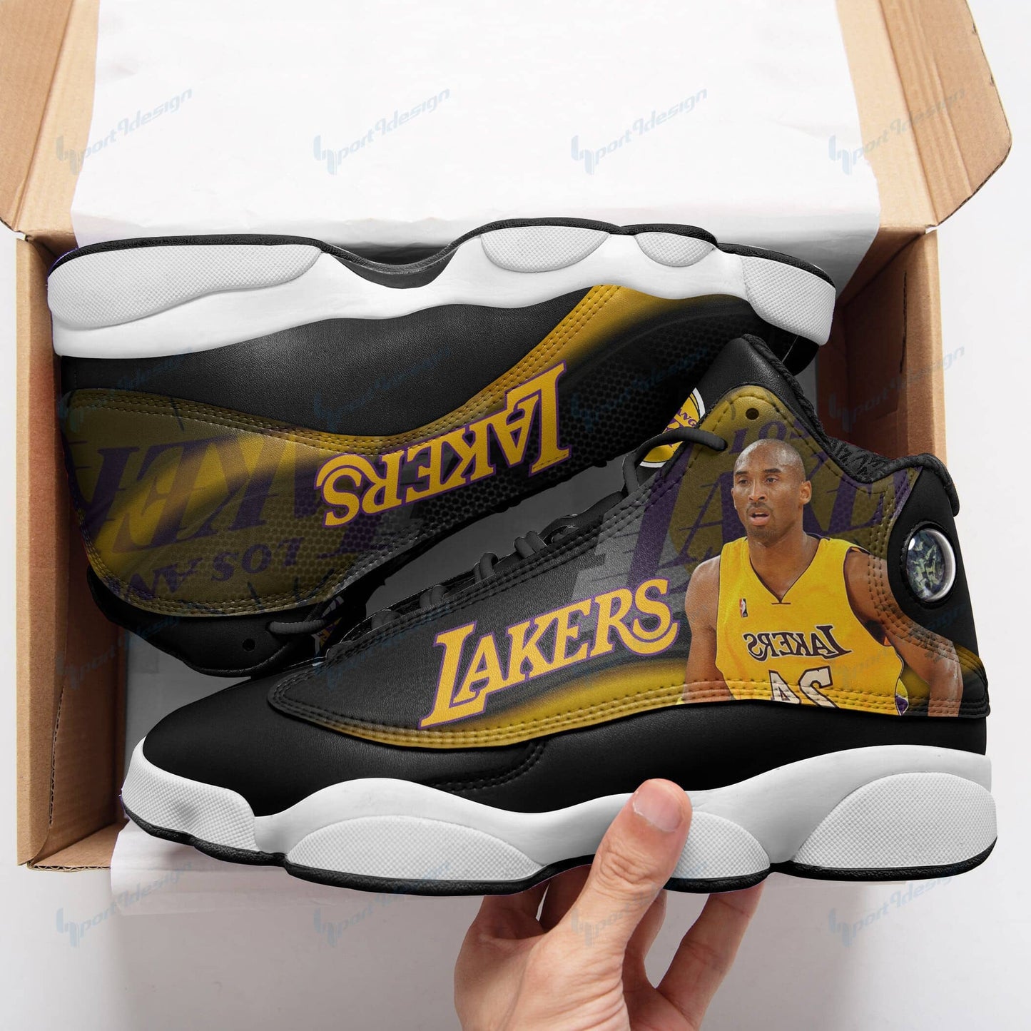 Los Angeles Lakers Air JD13 Sneakers 681
