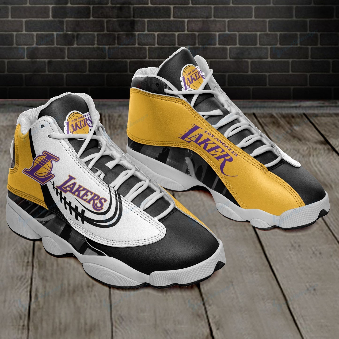 Los Angeles Lakers Air JD13 Sneakers 463