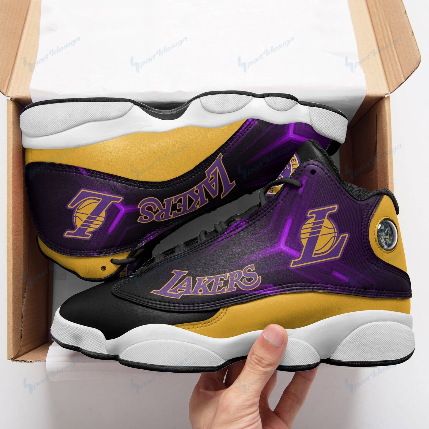 Los Angeles Lakers Air JD13 Sneakers 669
