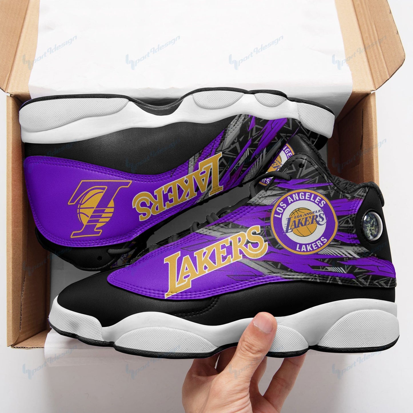 Los Angeles Lakers Air JD13 Sneakers 593