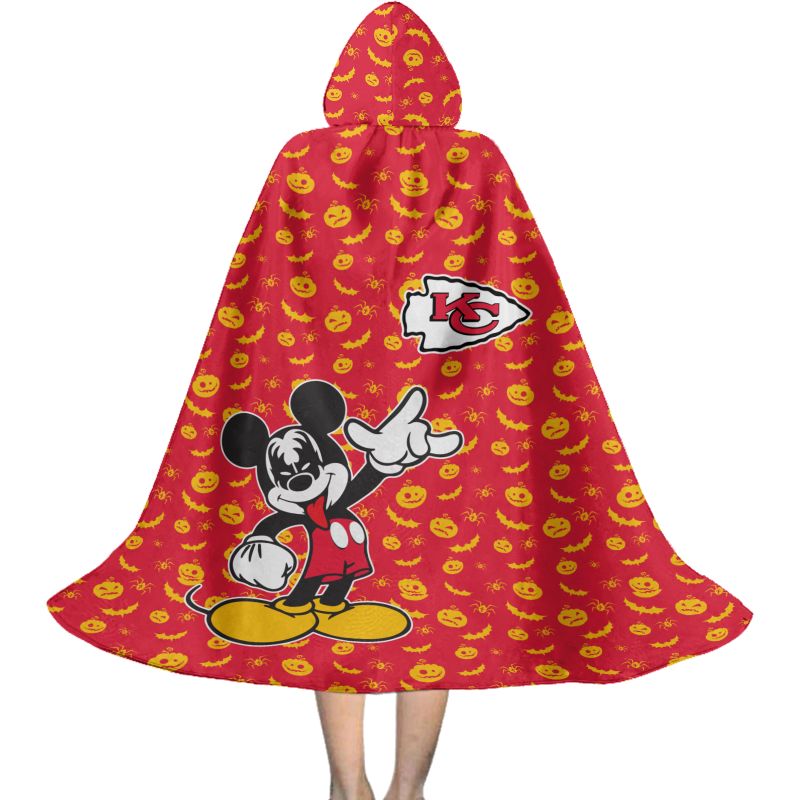 Kansas City Chiefs MM Halloween Limited Edition All-Over Print Halloween Cloak