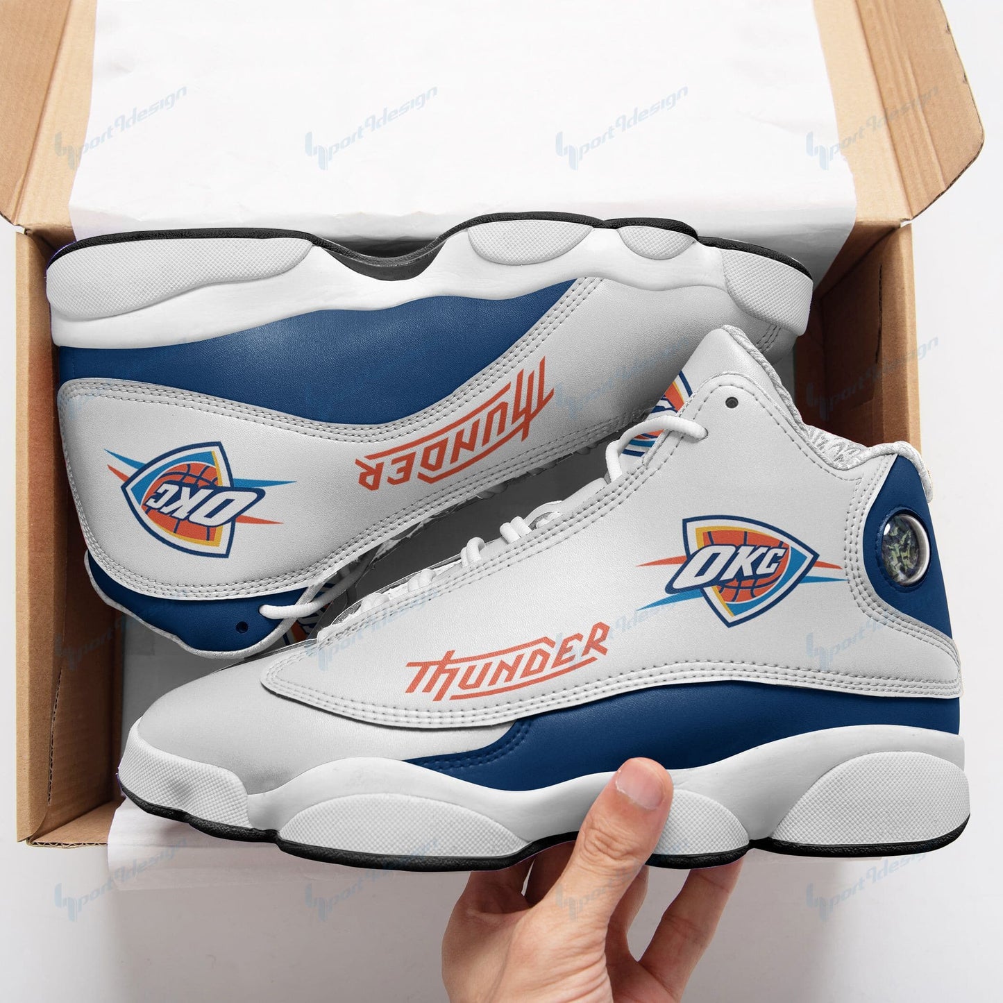 Oklahoma City Thunder Air JD13 Sneakers 060