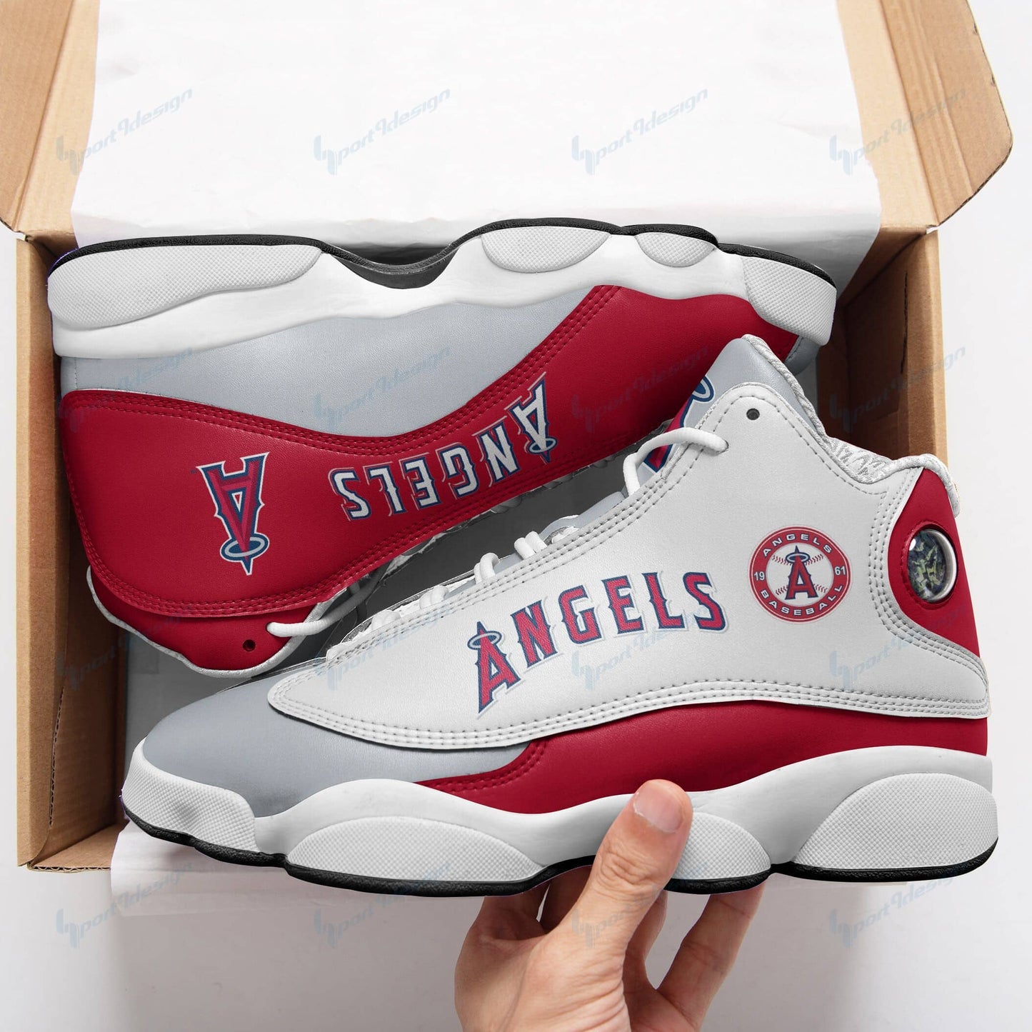 Los Angeles Angels of Anaheim Air JD13 Sneakers 056