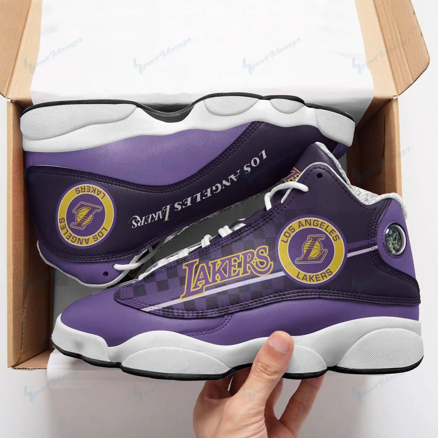 Los Angeles Lakers Air JD13 Sneakers 345