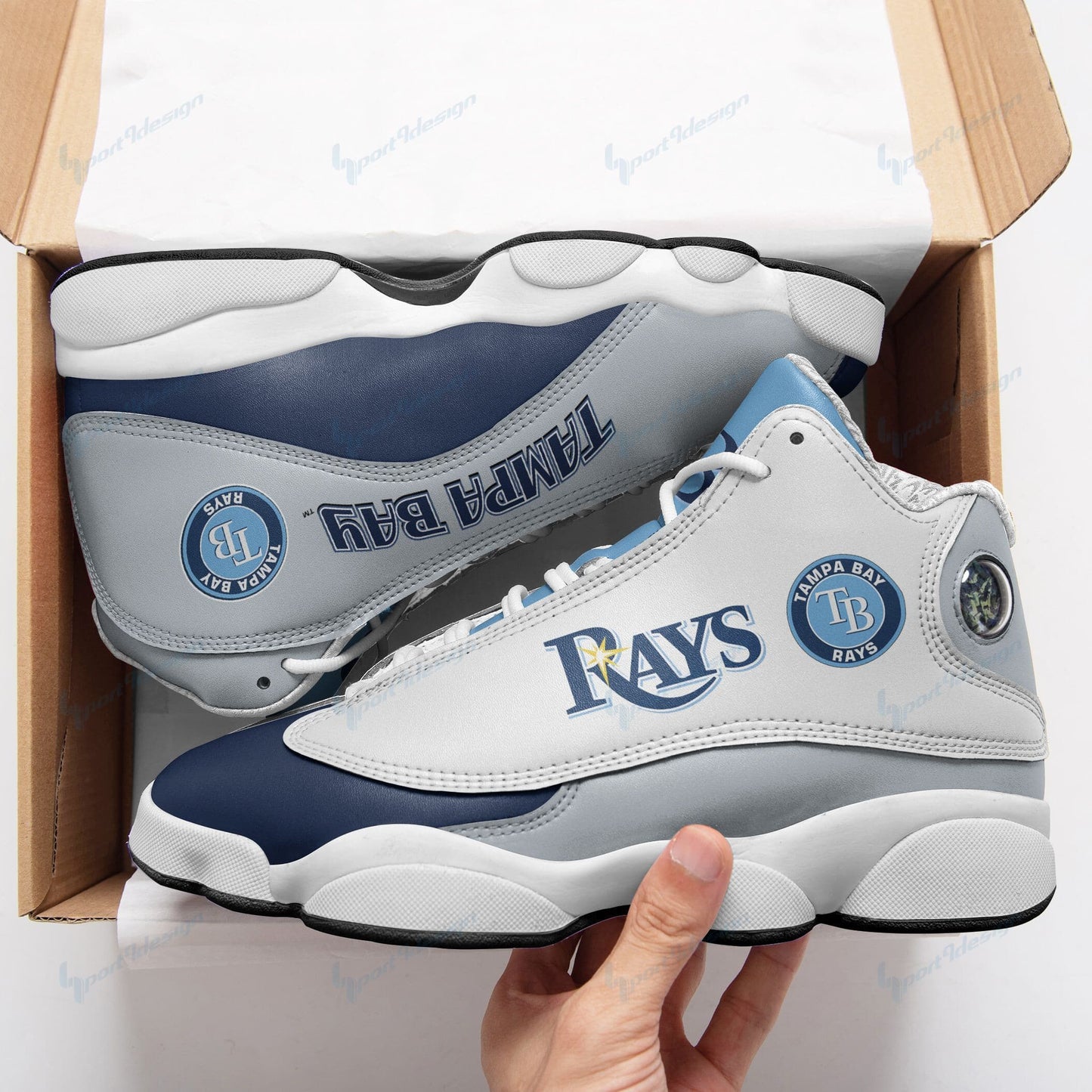 Tampa Bay Rays Air JD13 Sneakers 053