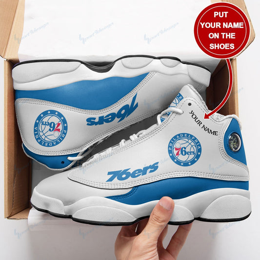 Philadelphia 76ers Personalized Air JD13 Sneakers 072
