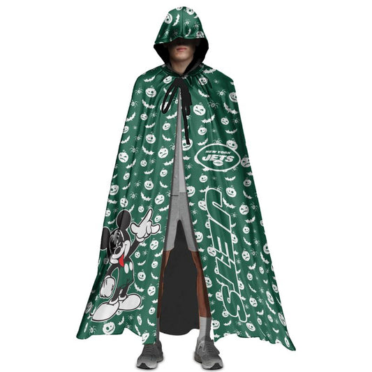 New York Jets MM Halloween Limited Edition All-Over Print Halloween Cloak