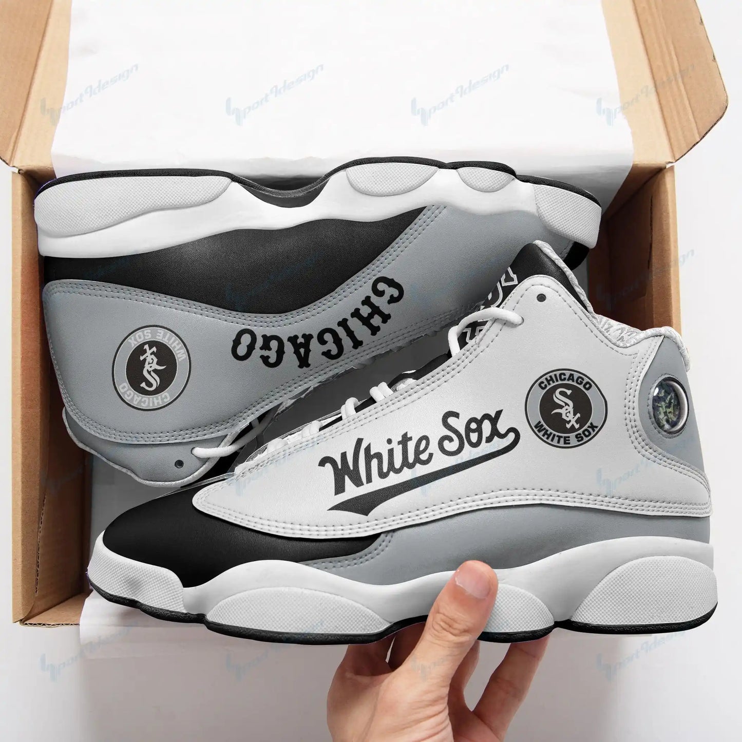 Chicago White Sox Air JD13 Sneakers 058