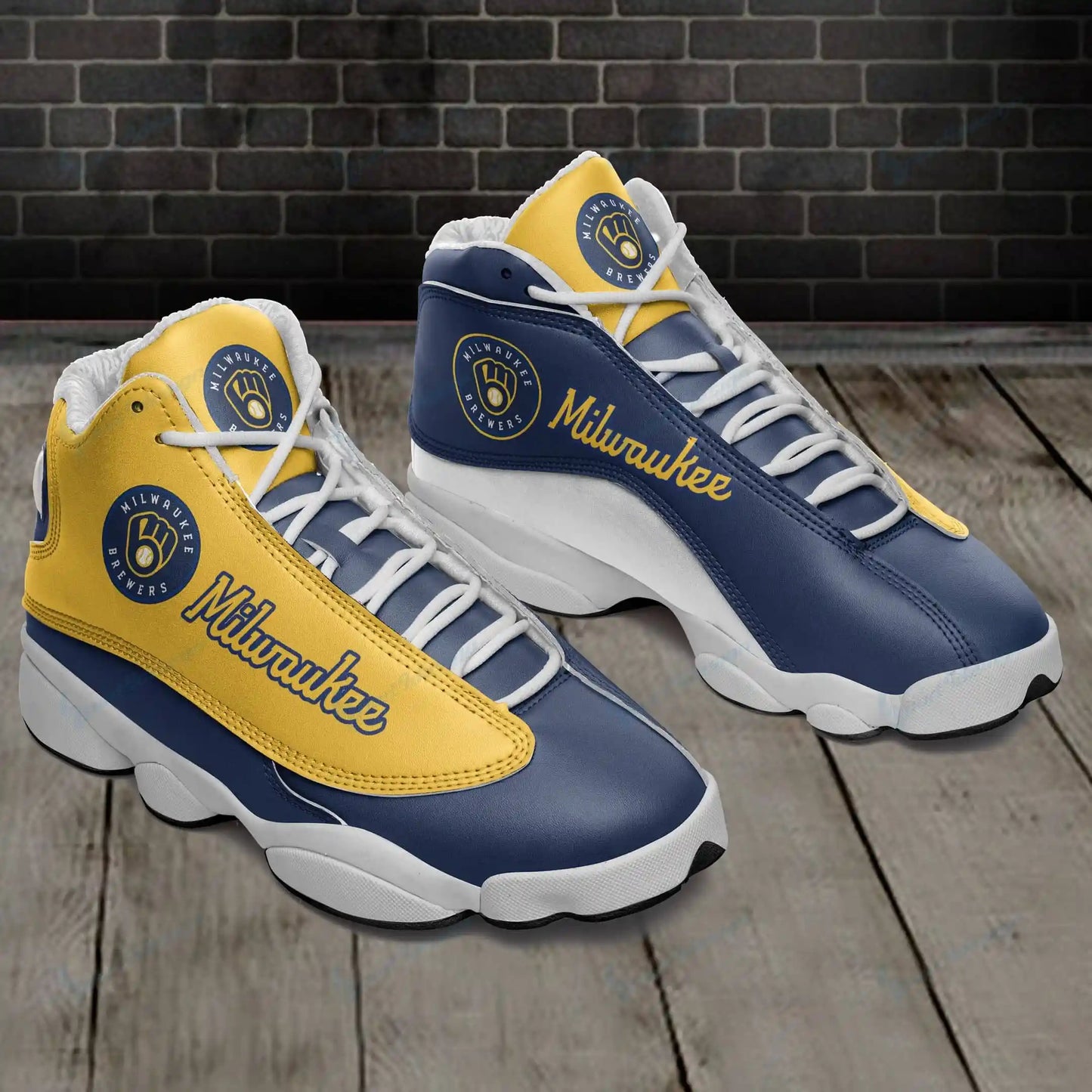 Milwaukee Brewers Air JD13 Sneakers 045
