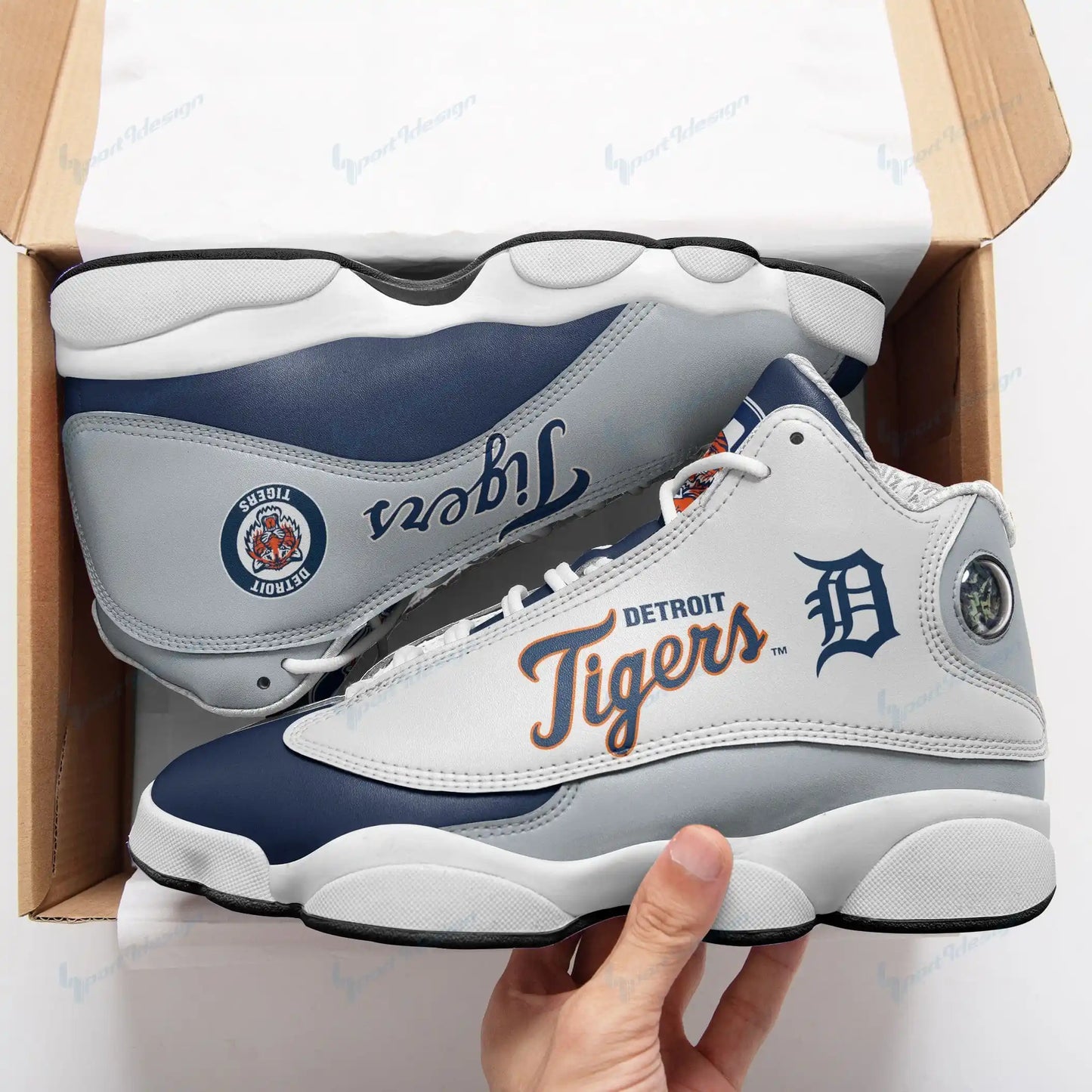 Detroit Tigers Air JD13 Sneakers 057