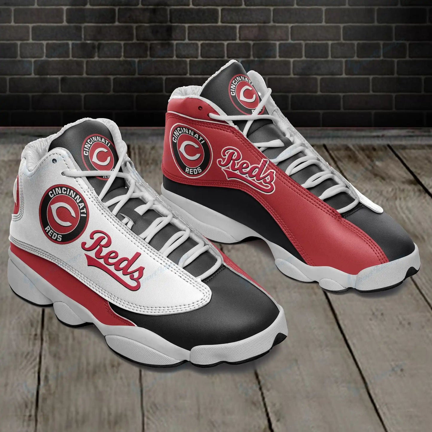 Cincinnati Reds Air JD13 Sneakers 048