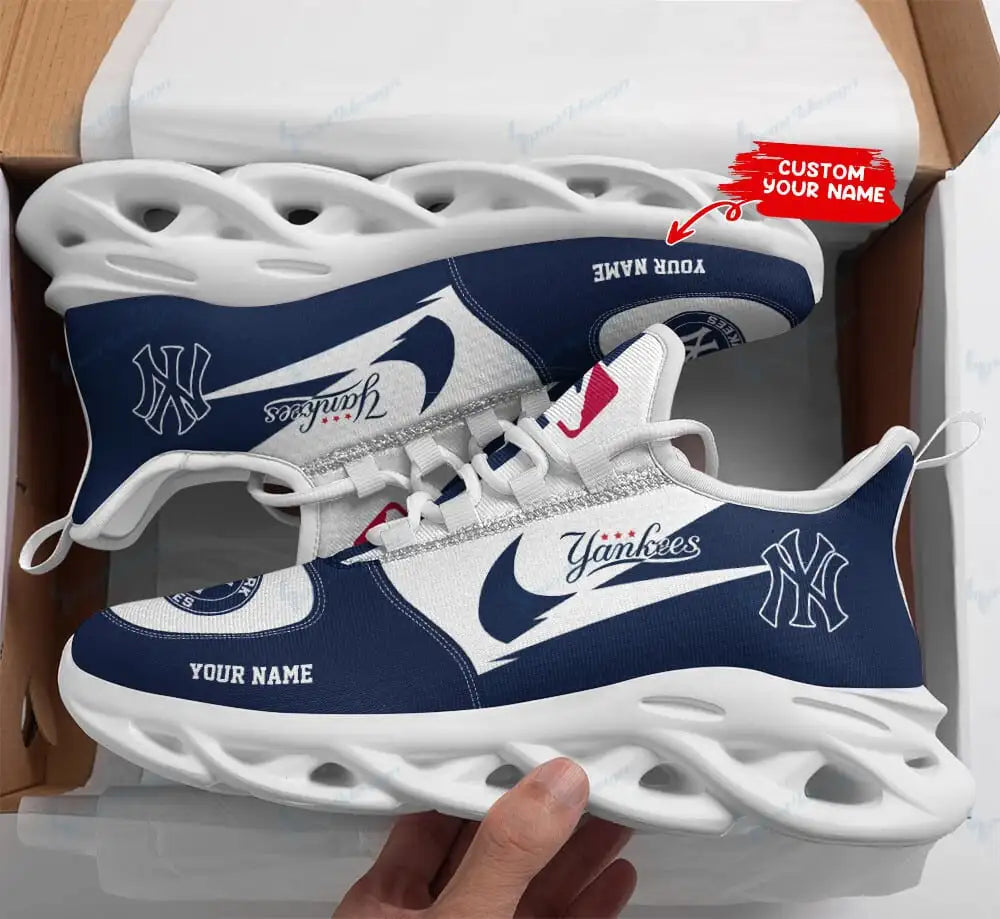New York Yankees Personalized Yezy Running Sneakers SPD413