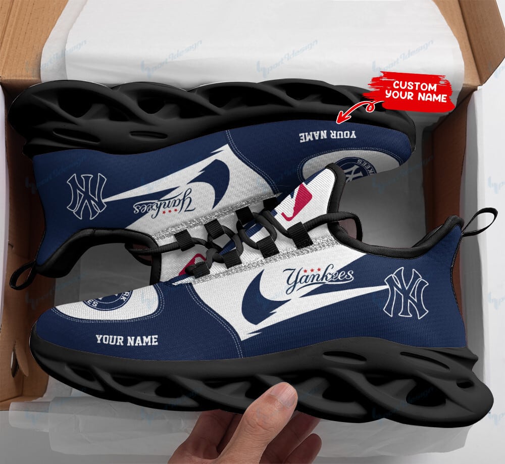 New York Yankees Personalized Yezy Running Sneakers SPD413
