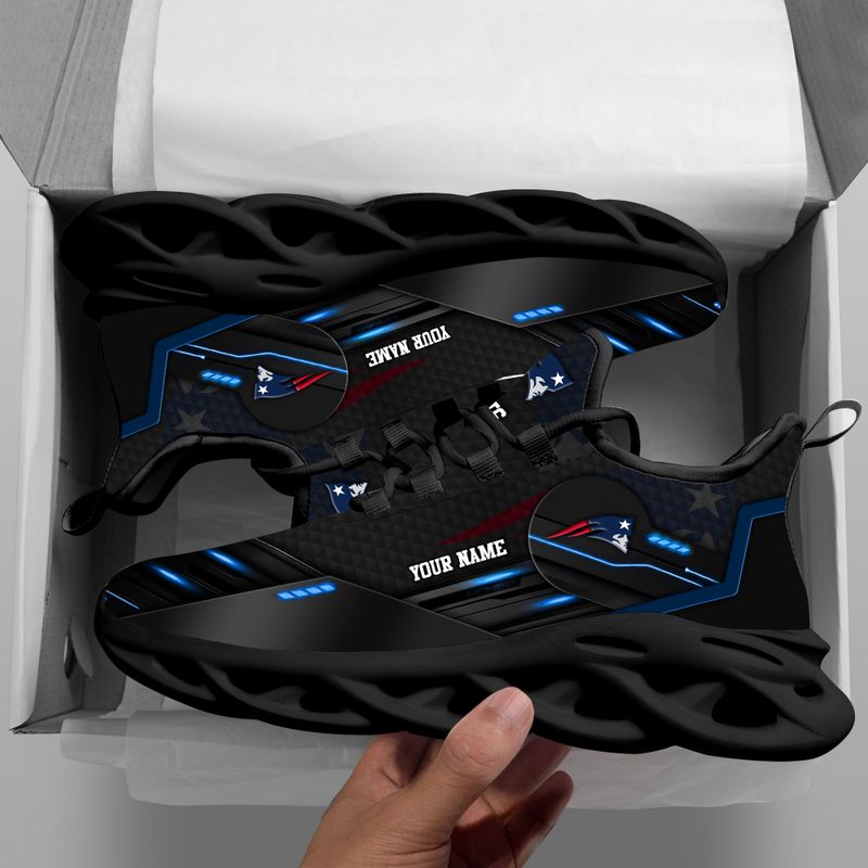 New England Patriots Personalized Yezy Running Sneakers