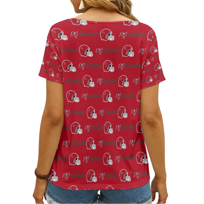 Tampa Bay Buccaneers V-neck Women T-shirt