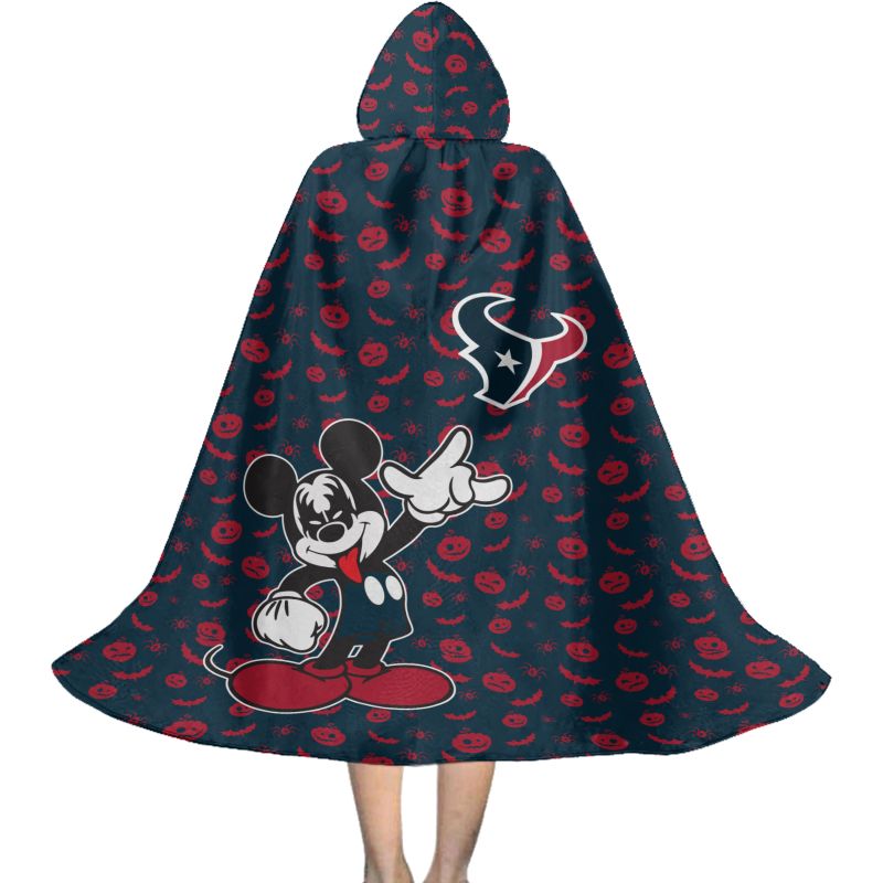 Houston Texans MM Pattern Halloween Limited Edition All-Over Print Halloween Cloak