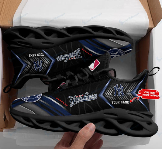 New York Yankees Personalized Yezy Running Sneakers SPD409