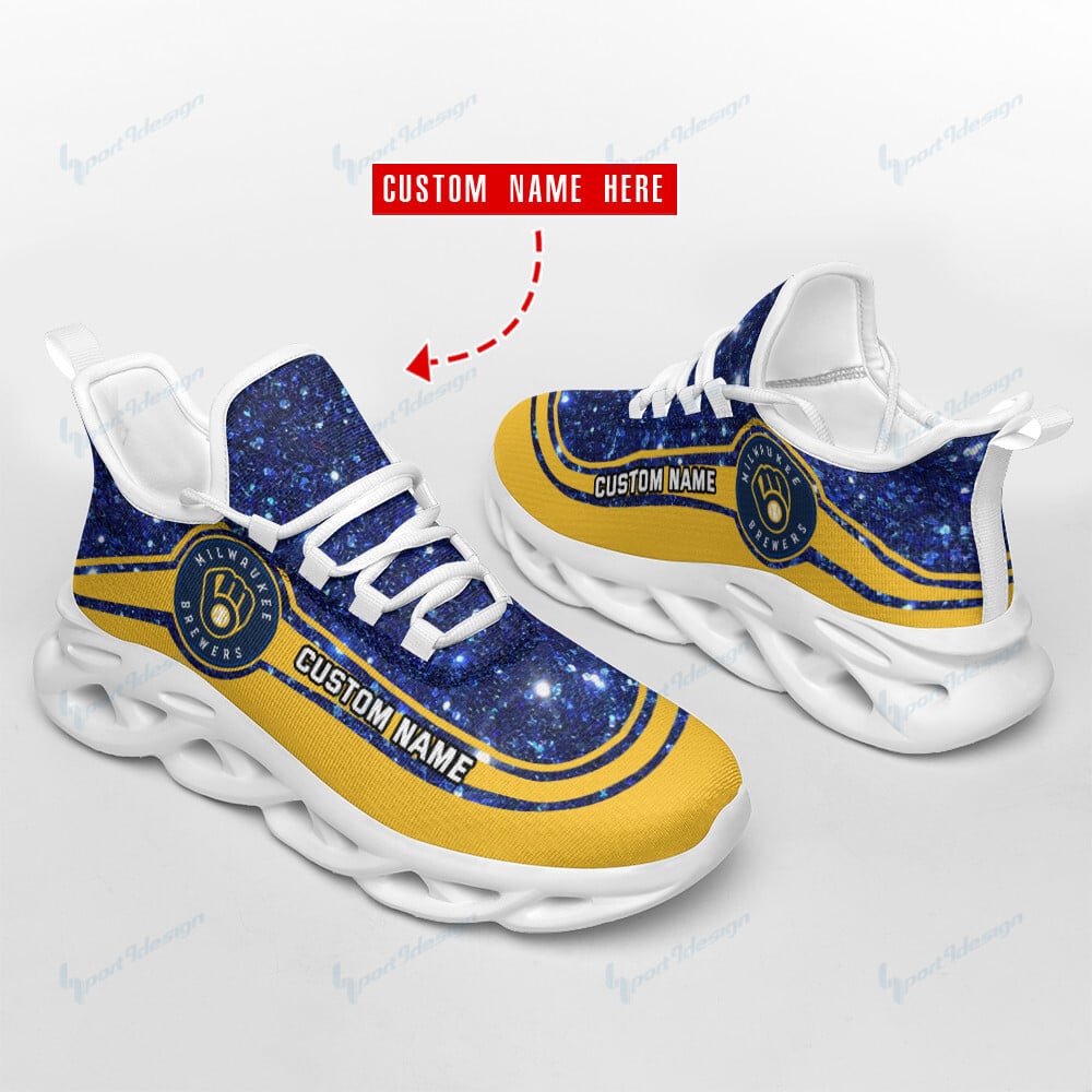 Milwaukee Brewers Personalized Yezy Running Sneakers SPD355