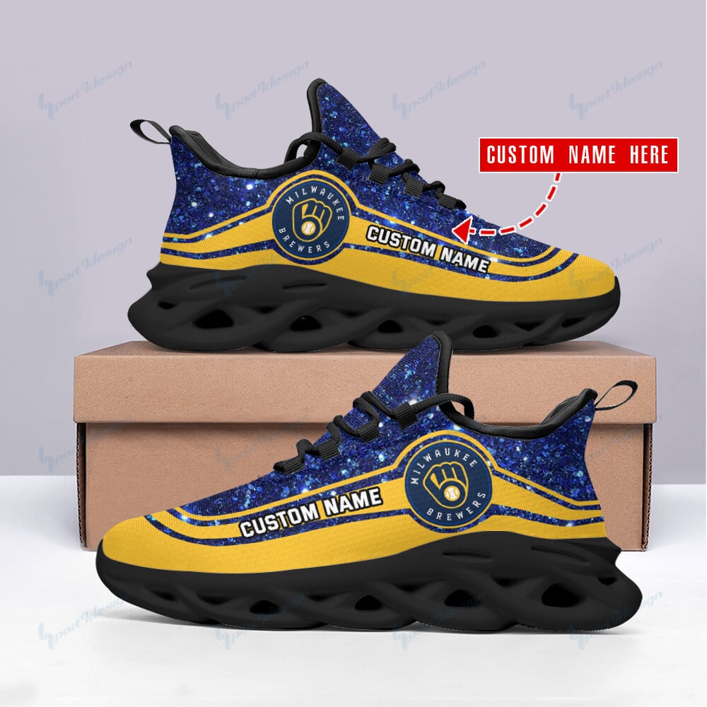Milwaukee Brewers Personalized Yezy Running Sneakers SPD355