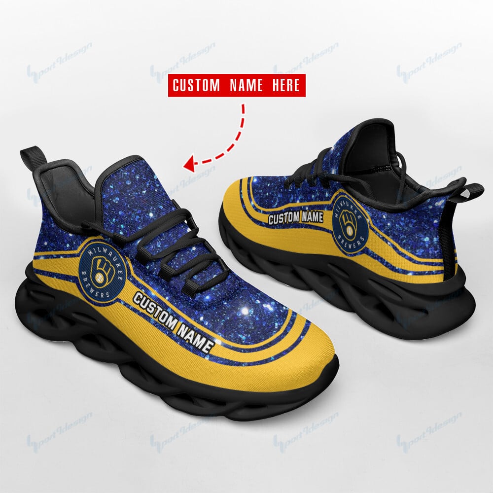 Milwaukee Brewers Personalized Yezy Running Sneakers SPD355