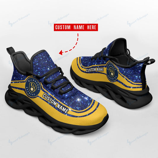 Milwaukee Brewers Personalized Yezy Running Sneakers SPD355