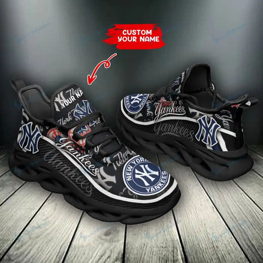 New York Yankees Personalized Yezy Running Sneakers SPD148