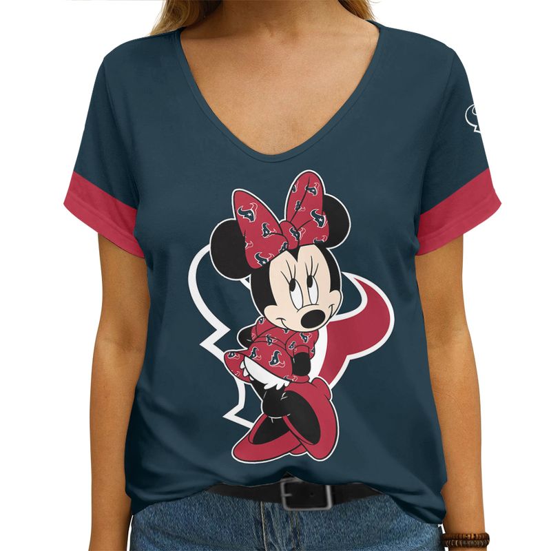 Houston Texans V-neck Women T-shirt