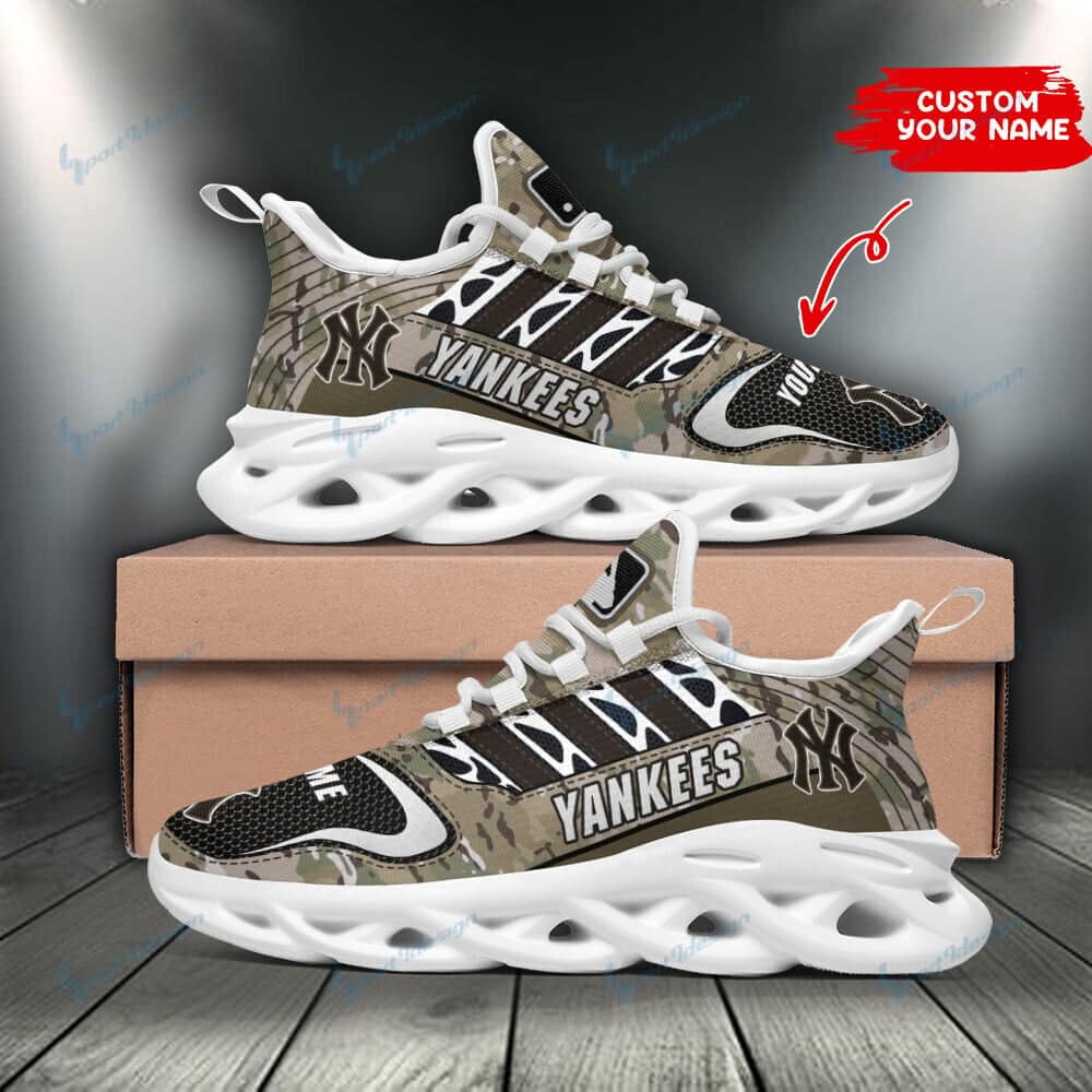 New York Yankees Personalized Yezy Running Sneakers SPD89