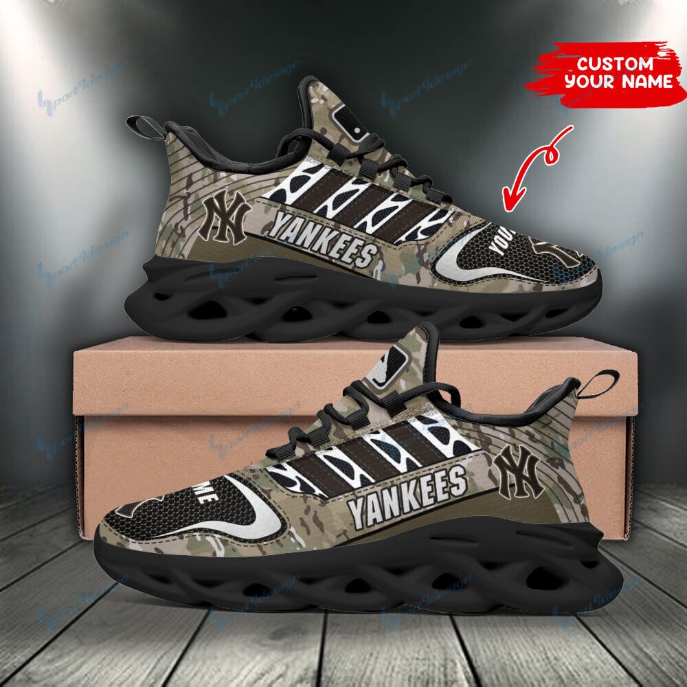 New York Yankees Personalized Yezy Running Sneakers SPD89