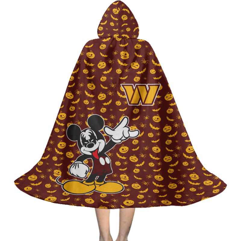 Washington Commanders MM Pattern Halloween Limited Edition All-Over Print Halloween Cloak