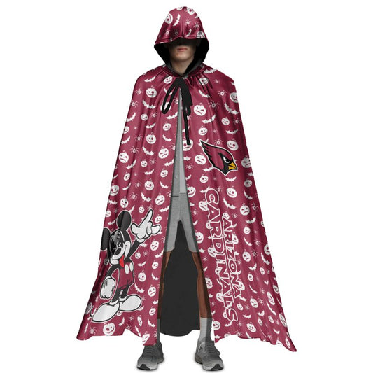 Arizona Cardinals Halloween Limited Edition All-Over Print Halloween Cloak