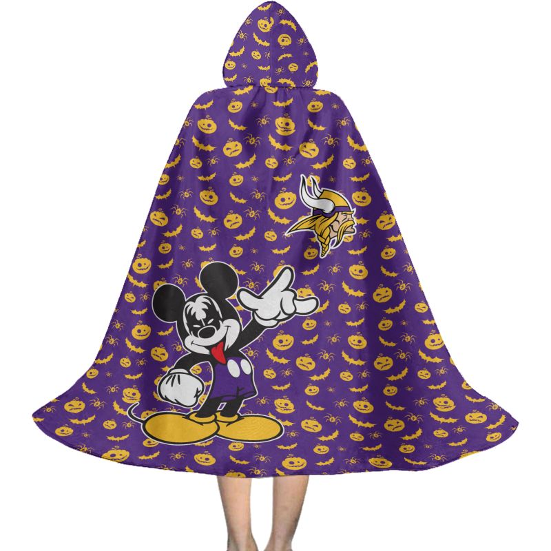 Minnesota Vikings Halloween Limited Edition All-Over Print Halloween Cloak
