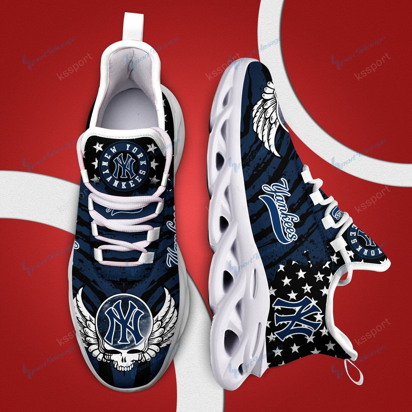 New York Yankees Yezy Running Sneakers BB733