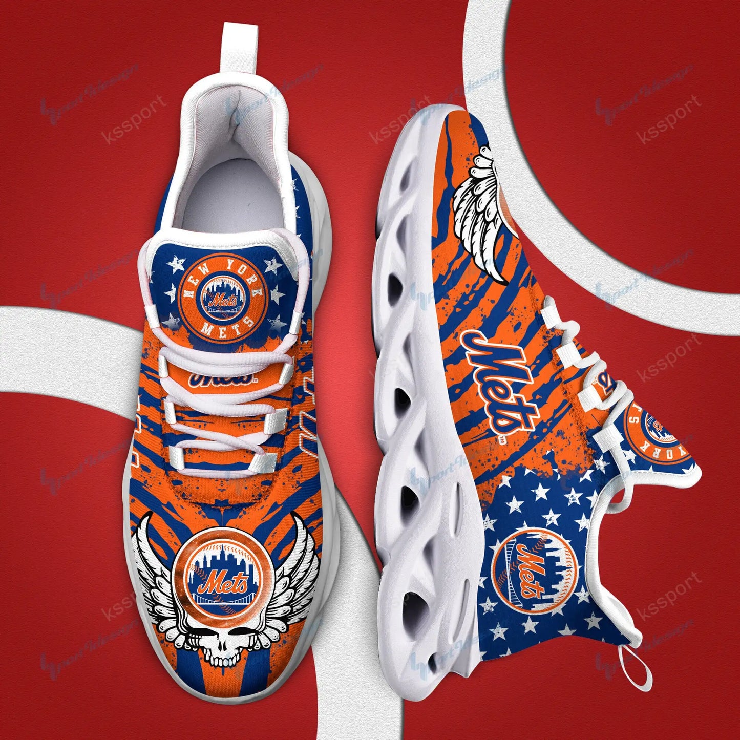 New York Mets Yezy Running Sneakers BB737