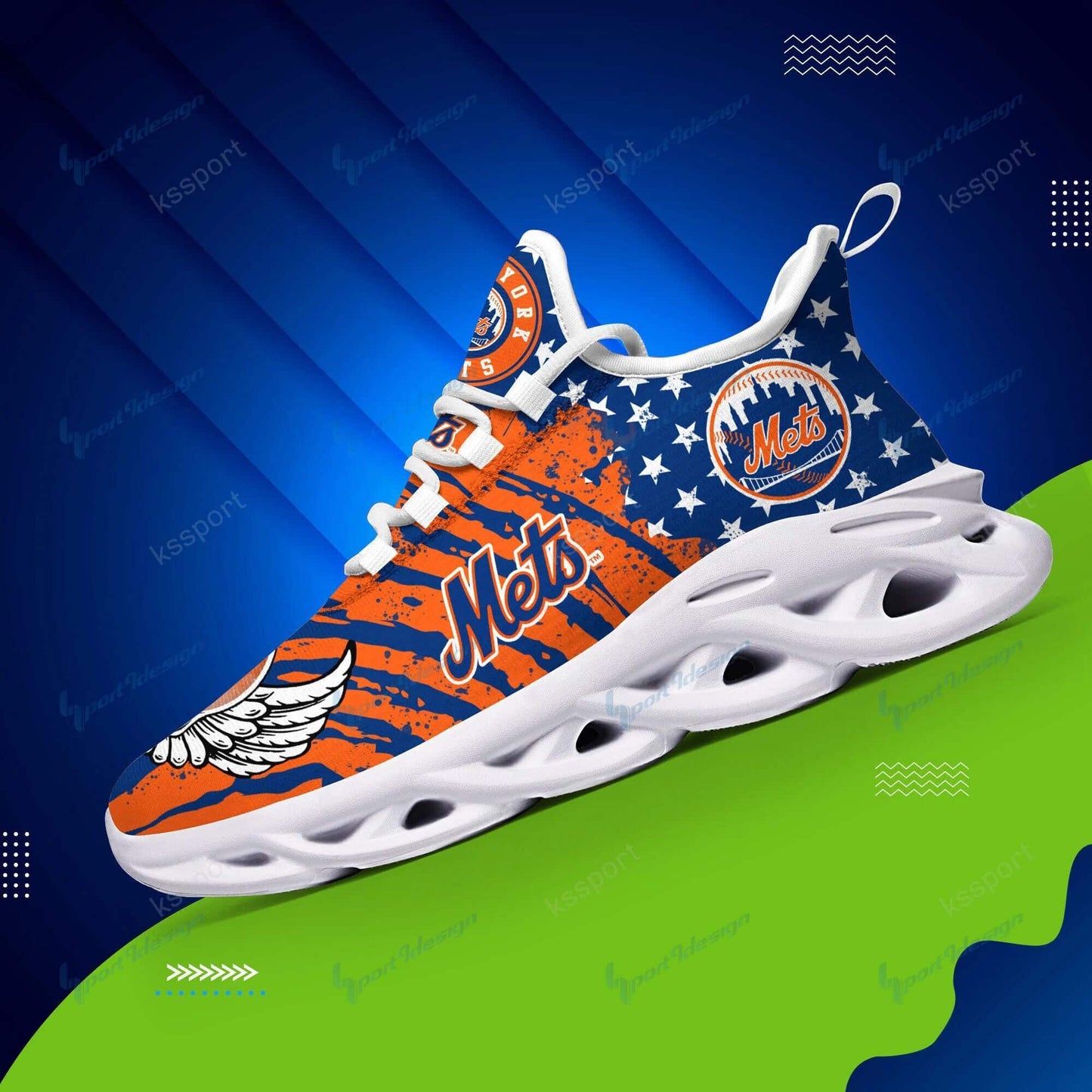 New York Mets Yezy Running Sneakers BB737