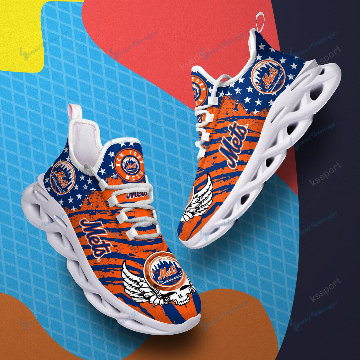 New York Mets Yezy Running Sneakers BB737