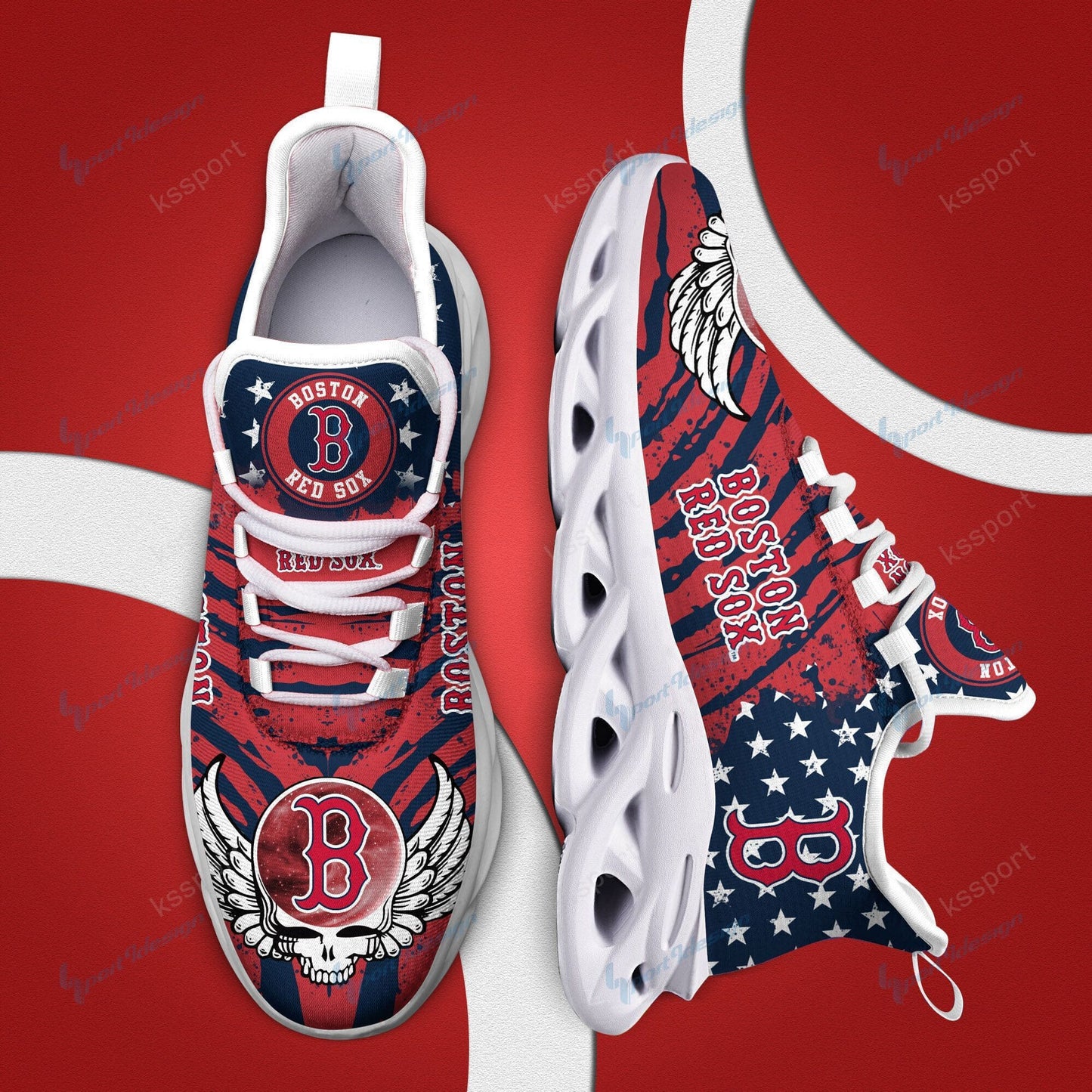 Boston Red Sox Yezy Running Sneakers BB748