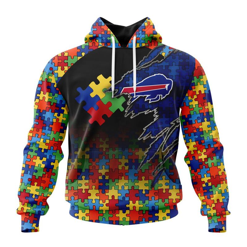 Buffalo Bills Special Autism Awareness Design Hoodie Zip Hoodie T-shirt Sweatshirt