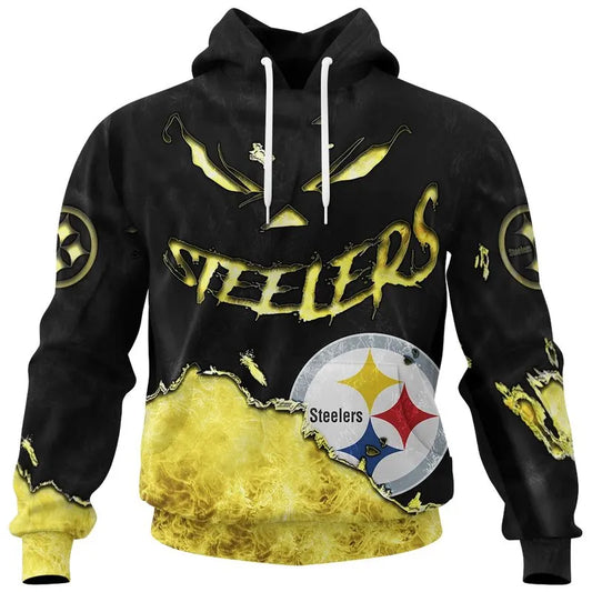 Pittsburgh Steelers Combo Limited Edition Clothes Jack O’ Lantern Halloween Collection AZBTCLEC000029