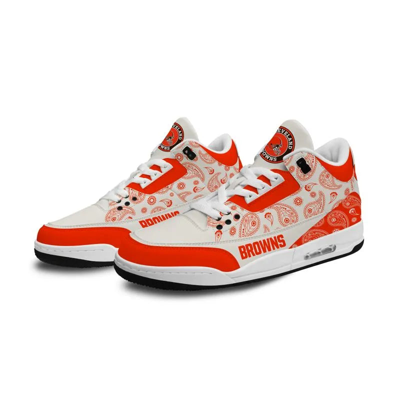Cleveland Browns  Basic Leather JD03 Shoes Men and Women AZBTAJ3000174