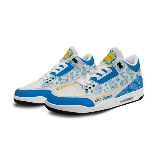 Los Angeles Chargers Basic Leather JD03 Shoes Men and Women AZBTAJ3000194