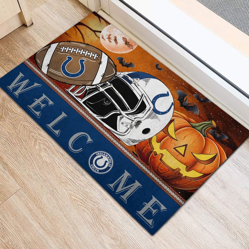 Indianapolis Colts Halloween Doormat New Collection AZBTDM000008