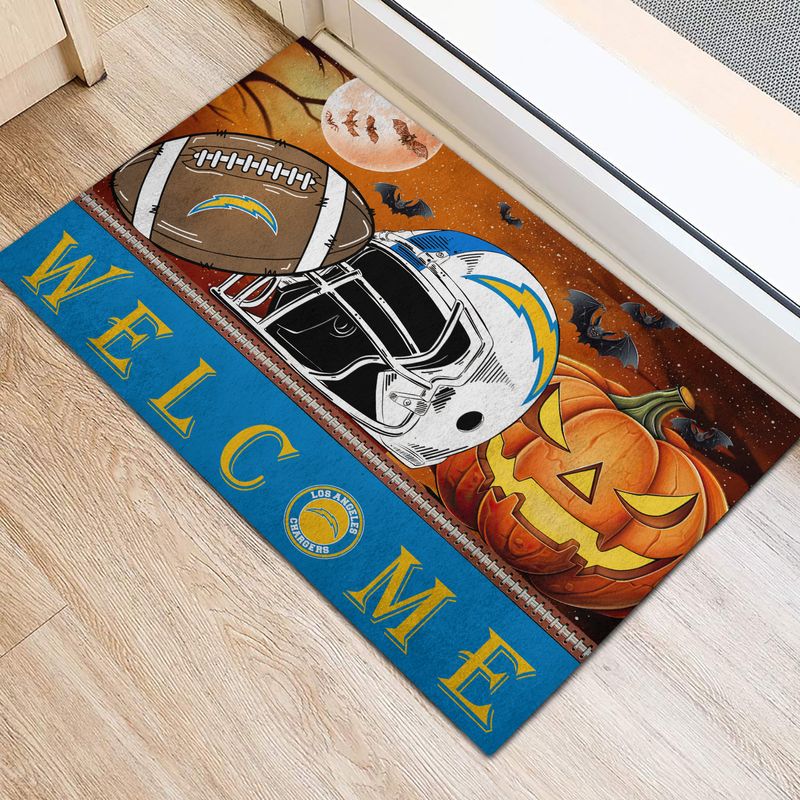 Los Angeles Chargers Halloween Doormat New Collection AZBTDM000022