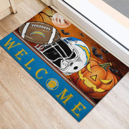 Los Angeles Chargers Halloween Doormat New Collection AZBTDM000022