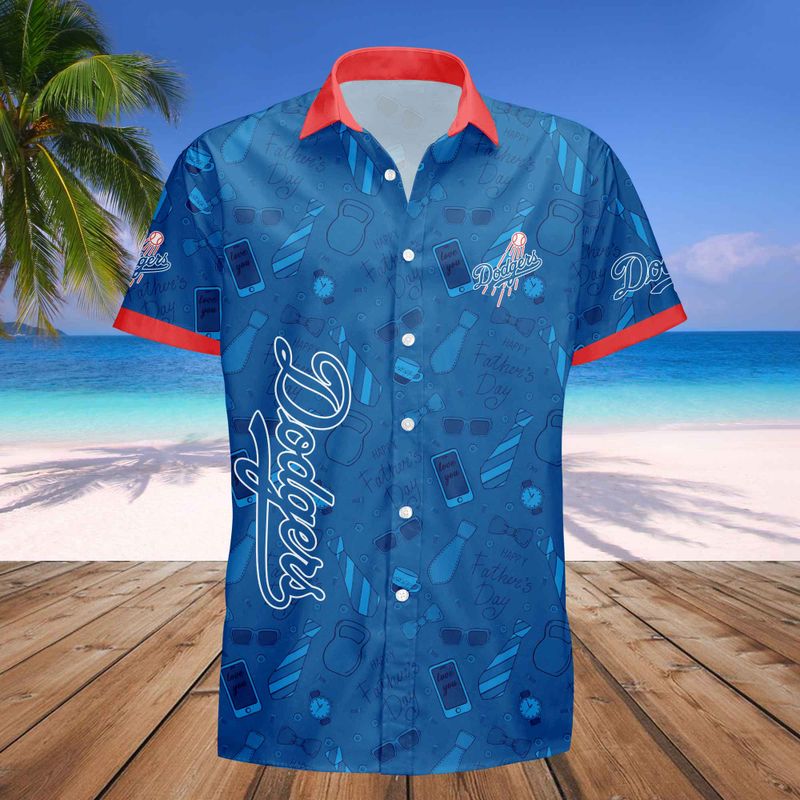 Los Angeles Dodgers Personalized Button Shirt Father’s Day New AZBTBTS000007