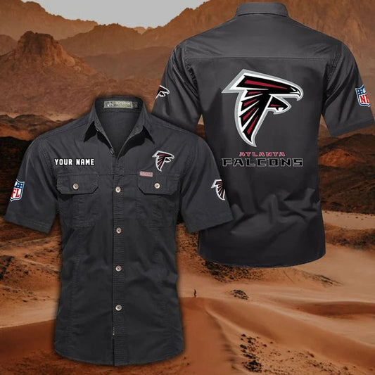 Atlanta Falcons Men’s Short Sleeve Cargo Shirts New 2025 AZBT2DCGS000034