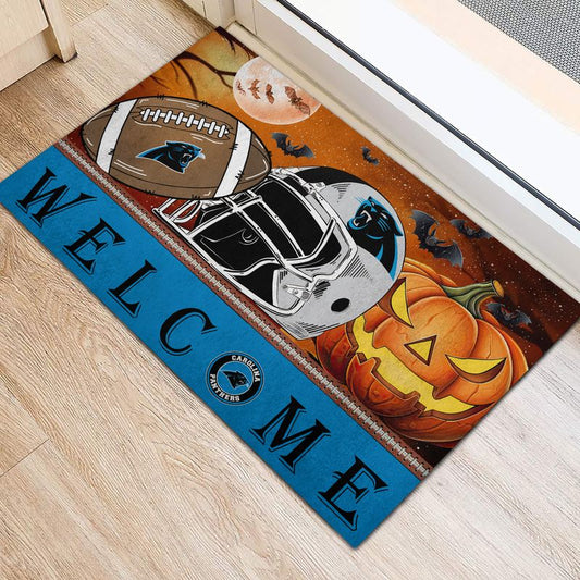 Carolina Panthers Halloween Doormat New Collection AZBTDM000032