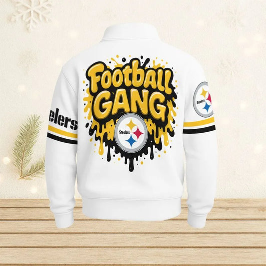 Pittsburgh Steelers Casual Stand Collar Sweatshirt BT688