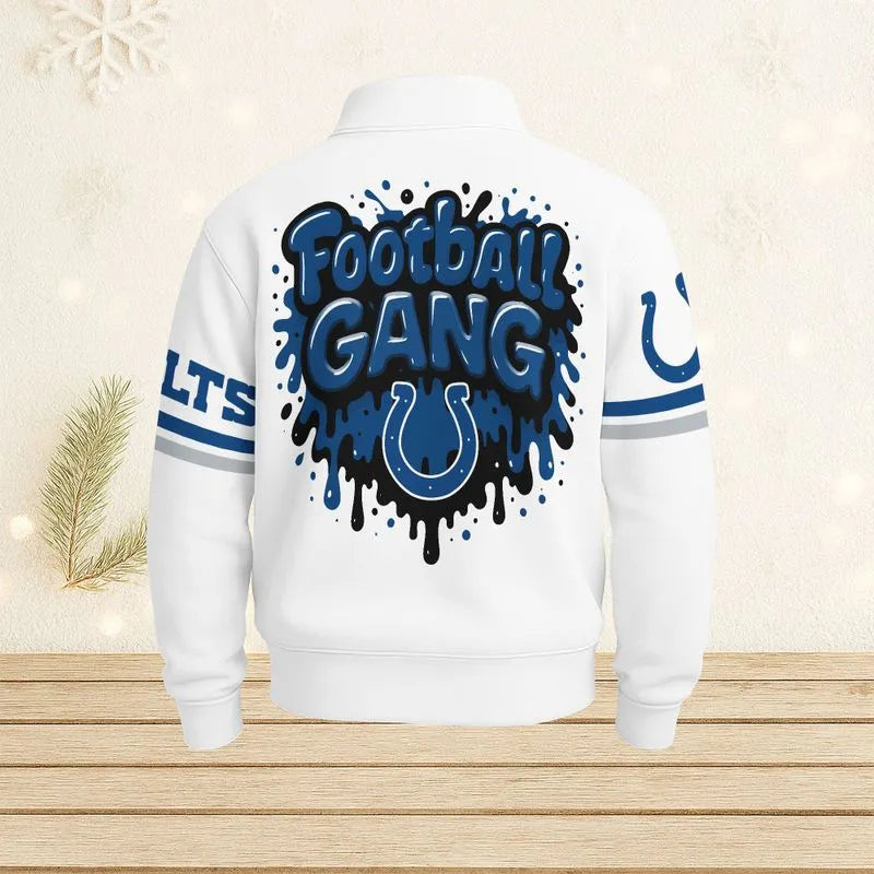 Indianapolis Colts Casual Stand Collar Sweatshirt BT675