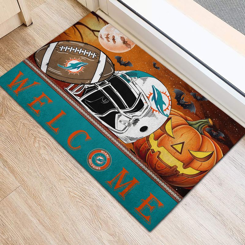 Miami Dolphins Halloween Doormat New Collection AZBTDM000013